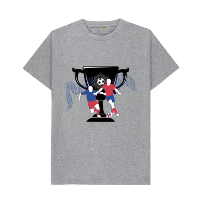 Kickin It Champ Football Grey Men T-Shirt