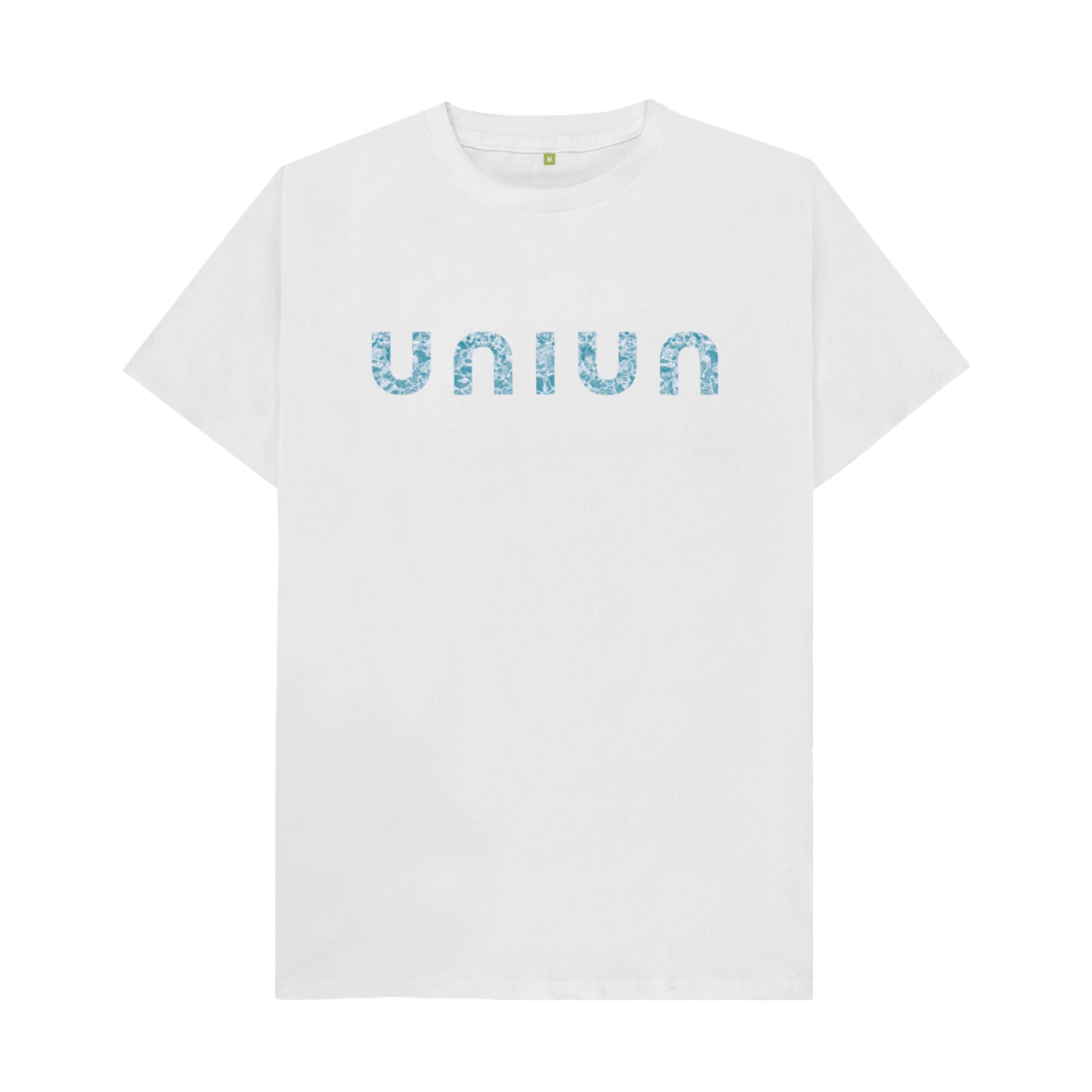 UNIUN Aqua Textured Logo whiteTee