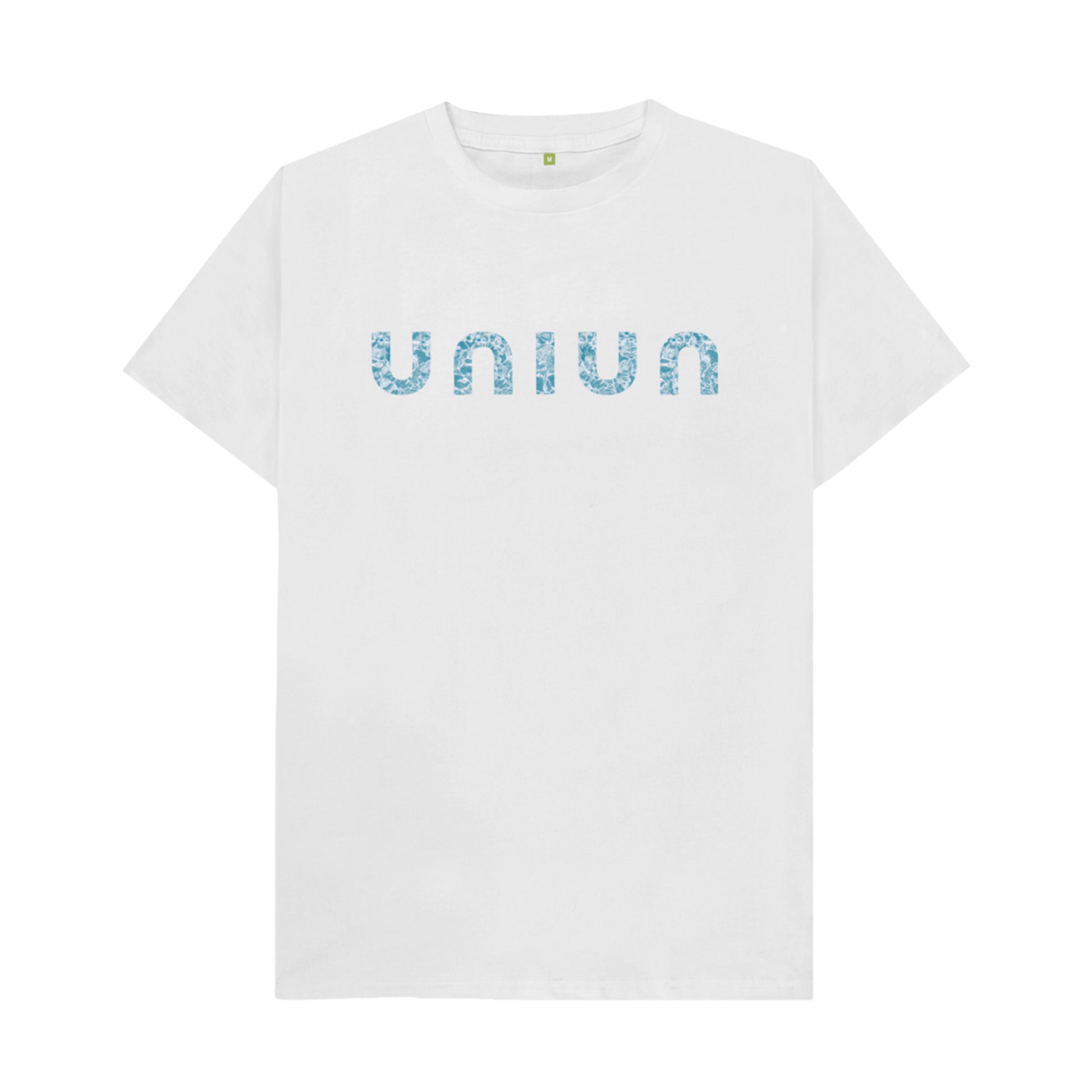 UNIUN Aqua Textured Logo whiteTee