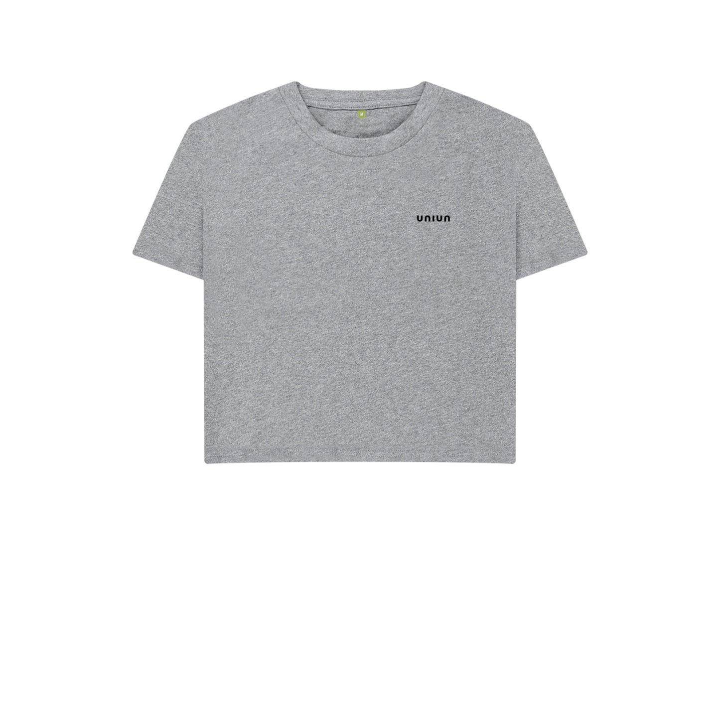 UNIUN Grey Crop T-shirt